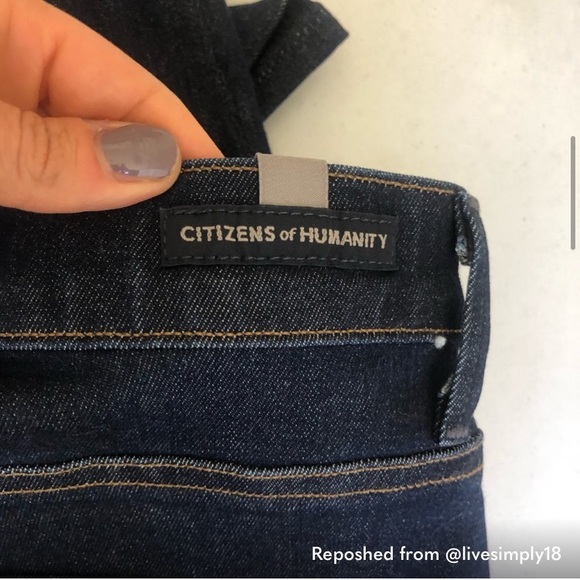 Citizens of Humanity Fleetwood Crop High Rise Flare Jeans Size 26 - Picture 4 of 12